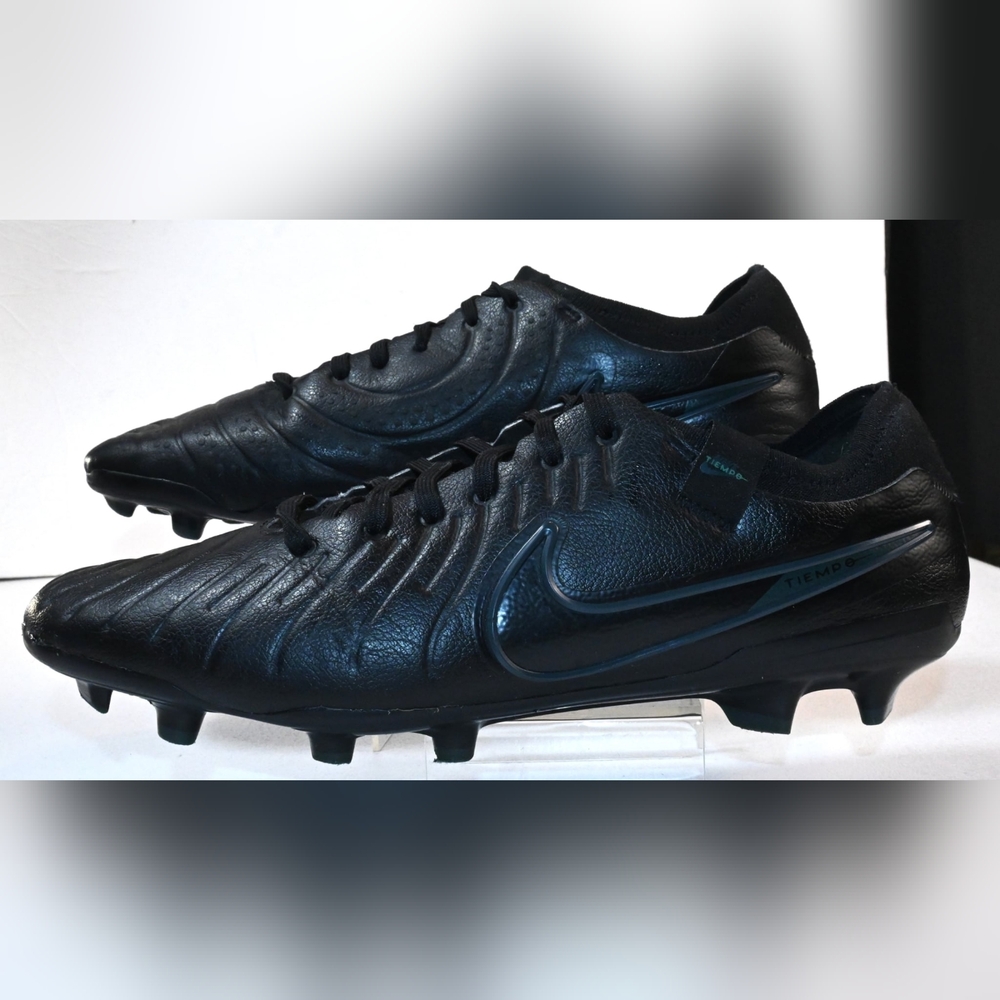 Nike Tiempo Legend 10 Elite FG Black On Black Soccer Cleats Size 9 Men's Preowne